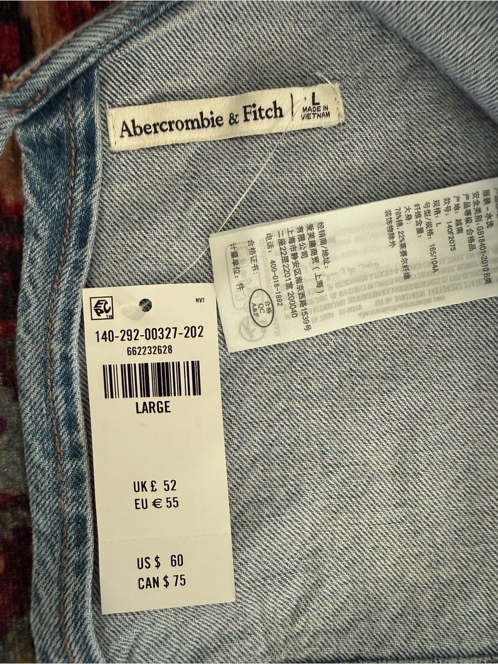Abercrombie denim shell top NWT - Picture 2 of 3
